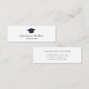 Carte D'appel Logo et identifiant social de diplômé moderne