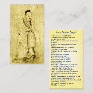 Carte D'appel Lord Lanto Chohan du Second Ray