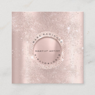 Carte D'appel Lux de parties scintillantes de rose d'électrolys