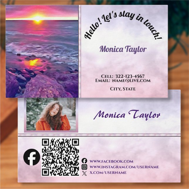 Carte d'appel Malecon Sunset 0911 (Créateur téléchargé)