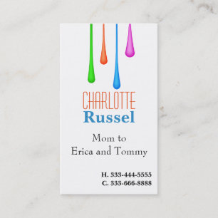 Carte d'appel maman de Peinture Drivers