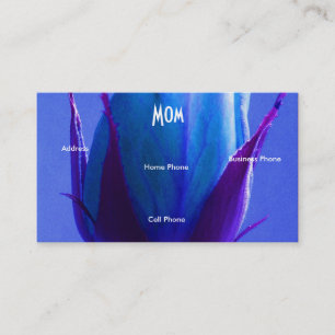 Carte D'appel Maman Rose bleu rose