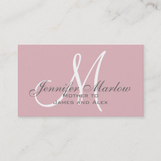 Carte d'appel maman simple | Bébé rose
