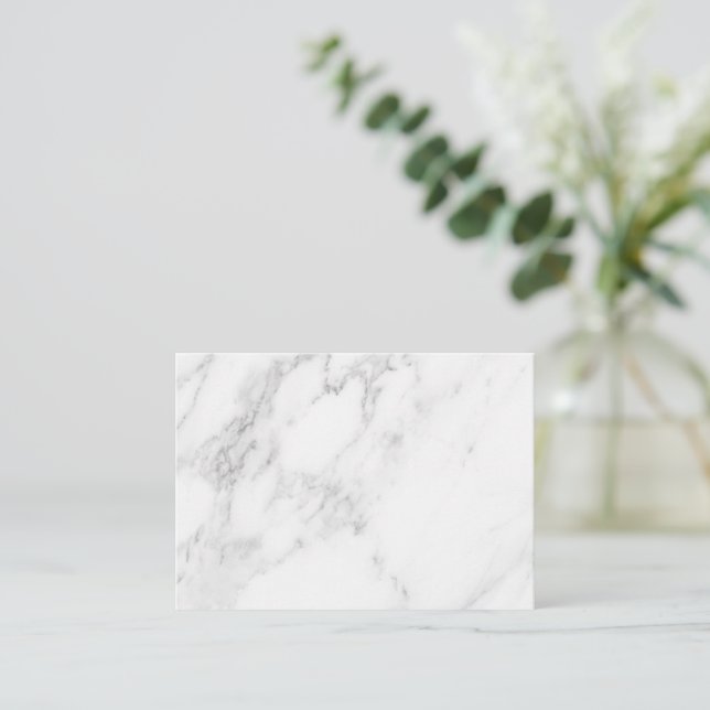 Carte D'appel Marbre Blanc (Debout devant)
