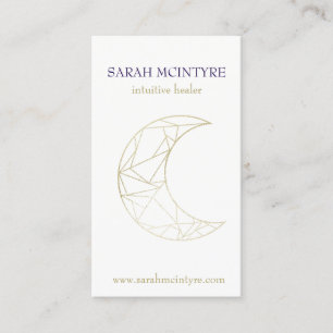 Carte D'appel Médecin psychologique de la lune céleste d'or prof