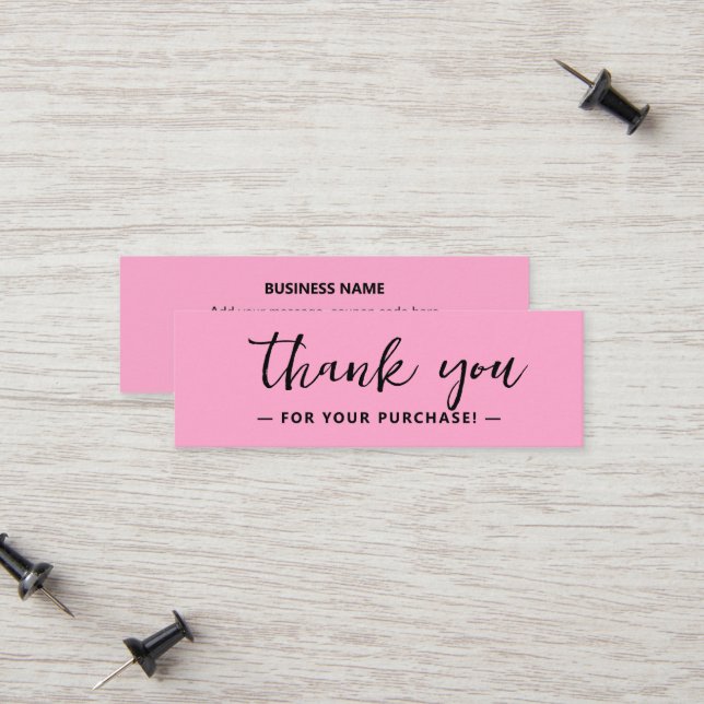 Carte D'appel Merci des entreprises - Médias sociaux - Insertion (Devant/Arrière en situation)