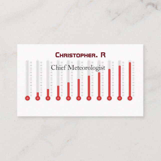 Carte D'appel Météo Météo Météo Météo Standard Matte (Devant)