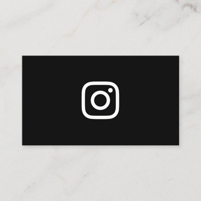 Carte D'appel mise en réseau d'instagram (Devant)