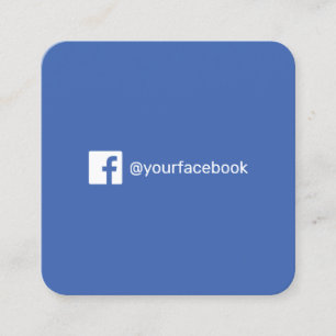 Carte D'appel Moderne tendance Facebook social media logo simple