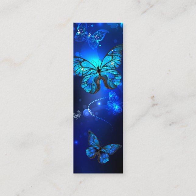 Carte D'appel Morpho Butterfly in the Dark Background (Devant)