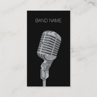 Carte D'appel Musicien Guitariste Singer Band Artiste Publicité