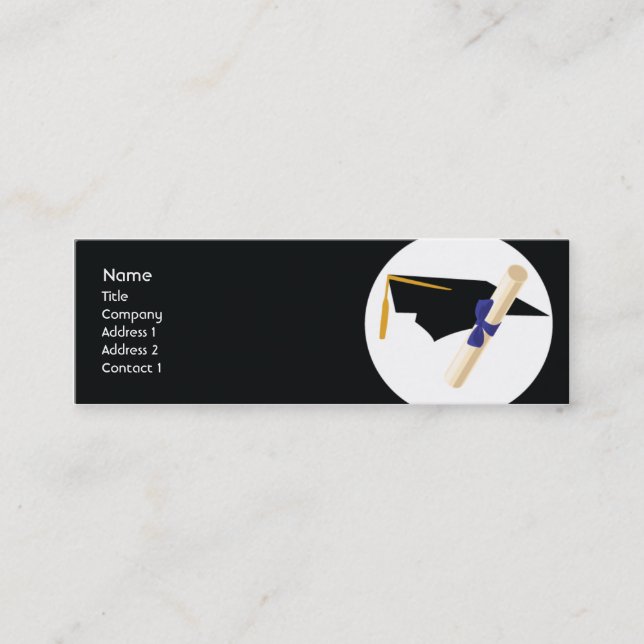 Carte D'appel Obtention du diplôme - maigre (Devant)