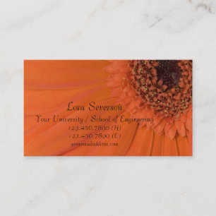 Carte D'appel Orange Gerber Daisy Graduate