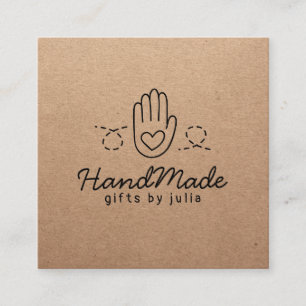 Carte D'appel Papier d'emballage brun moderne de métiers faits