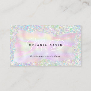Carte D'appel Parties scintillant Holo moderne personnalisé Mono