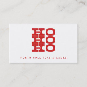 Carte d'appel Père Noël Ho Ho Ho (style presse-let