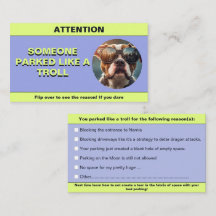 Personnaliser Stationnée Comme un troll, amusant s