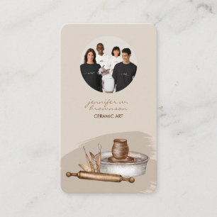 Carte D'appel Photo d'entreprise de poterie en céramique