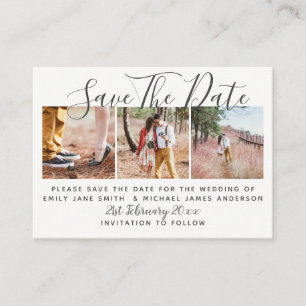 Carte D'appel PHOTO ENREGISTRER LA DATE Mariage du petit budget