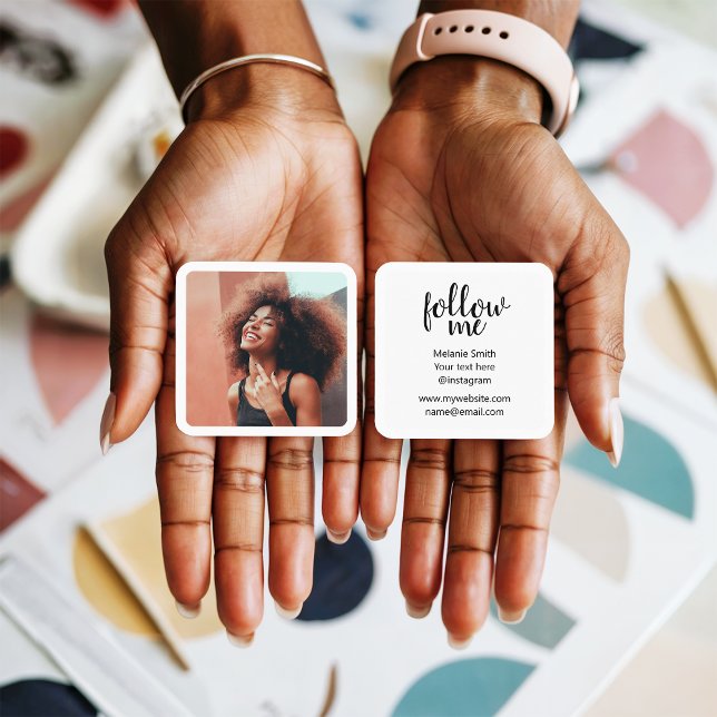 Carte D'appel Photo Instagram photographe photo minime (Instagram photographer photo minimal photography)