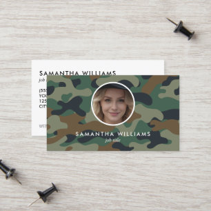 Carte D'appel Photo QR de l'armée militaire