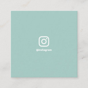 Carte D'appel Photographe turquoise médias sociaux Instagram