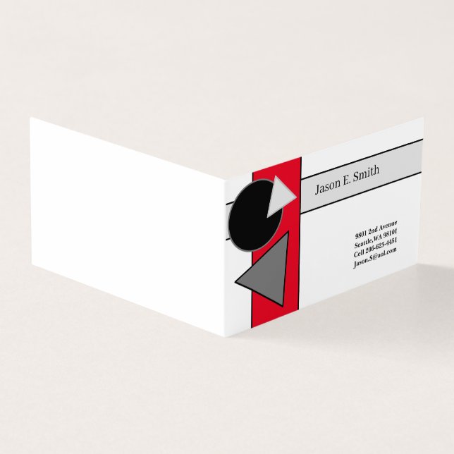 Carte d'appel pliée classique (Extérieur)