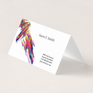 Carte d'appel pliée classique