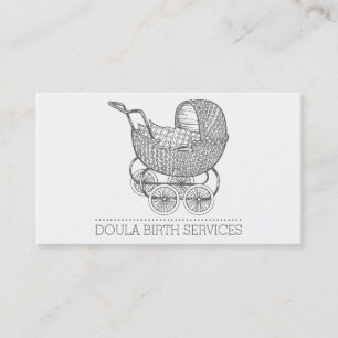 Carte D'appel Porte-Bébé vintage Sage-Femme Ou Doula