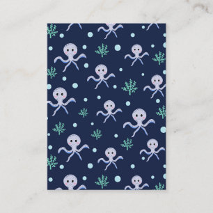 Carte D'appel Poulpe sous la mer motif pour enfants
