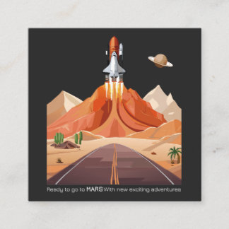 Carte D'appel Prêt à aller sur Mars