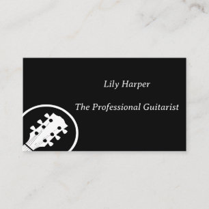 Carte D'appel Professeur de guitare   Leçons électriques et acou