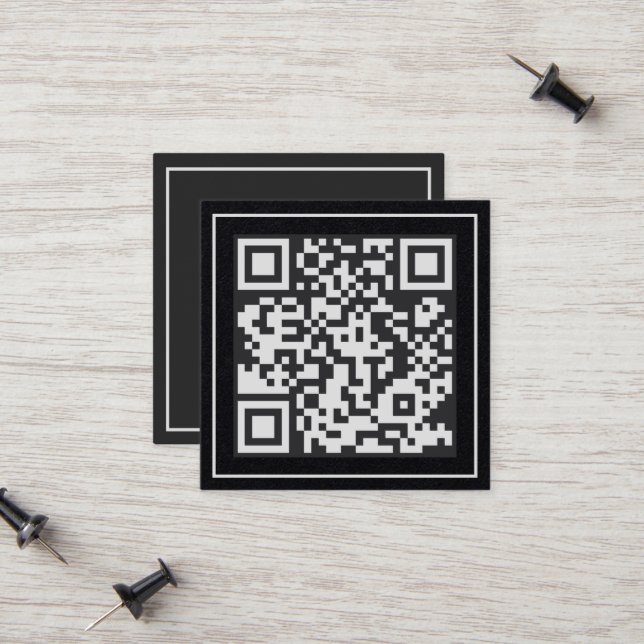 Carte D'appel QR Premium analysable (Devant/Arrière en situation)