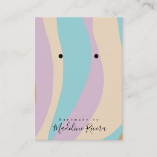 Carte D'appel Retro Swirls Artisan Porte-Cartes