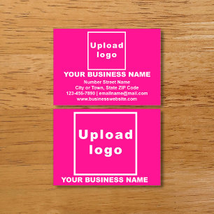 Carte d'appel rose de marque d'entreprise