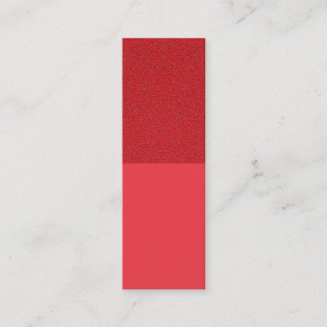 Carte d'appel rouge tomate à deux tons - personnal (Devant)