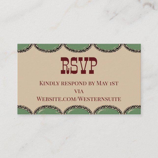Carte D'appel RSVP Card (Devant)