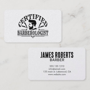 Carte D'appel Salon de coiffure Coiffeur Professionnel Barbier