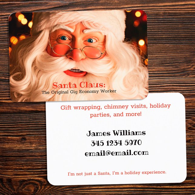 Carte D'appel Services père Noël (Santa Services Calling Cards)