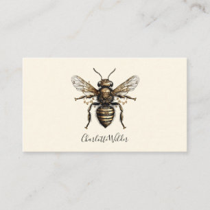 Carte D'appel Signature de script abeille personnalisée