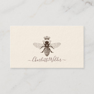 Carte D'appel Signature du logo de la couronne d'abeilles