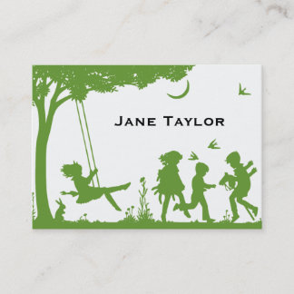 Carte D'appel Silouette pour enfants