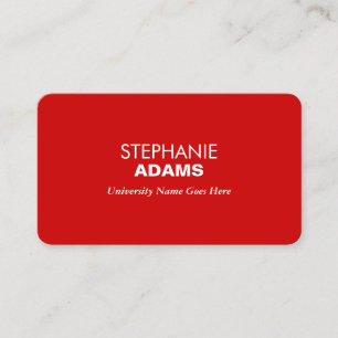 Carte D'appel Simple et moderne Red Graduate University