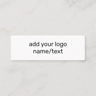 CARTE D'APPEL SIMPLE MINIMAL AJOUTER VOTRE LOGO TEXTE PERSONNALI