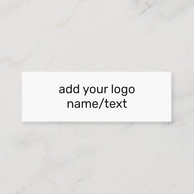 CARTE D'APPEL SIMPLE MINIMAL AJOUTER VOTRE LOGO TEXTE PERSONNALI (Devant)