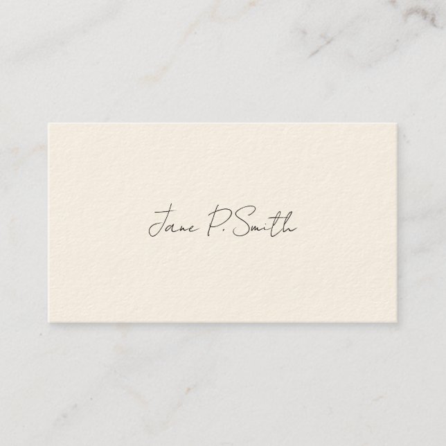 Carte D'appel Simple Victorian Calling Cards (Devant)