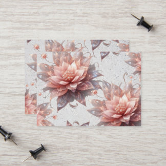 Carte D'appel Soft Pastel Floral Business Card – Elegant Botanic