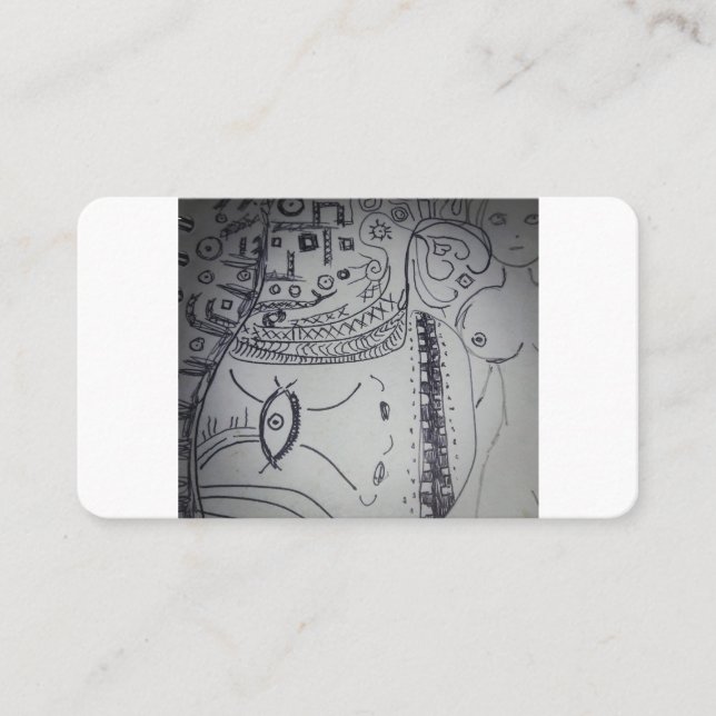 Carte D'appel style cubique yaei  (Devant)