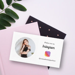 Carte D'appel suivez-moi Instagram affaires/personnel minimalist