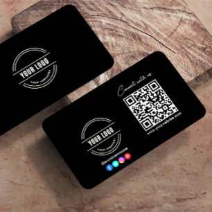 Carte D'appel Suivre L'Analyse Pour Se Connecter Avec Nous QR Co